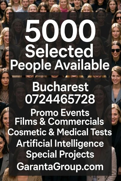 5000 selected people available to participate, help your special projects